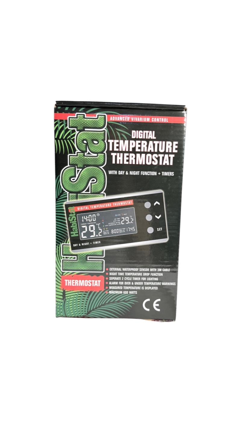 Habistat Digital Temperature Thermostat, Day/Night, Timer